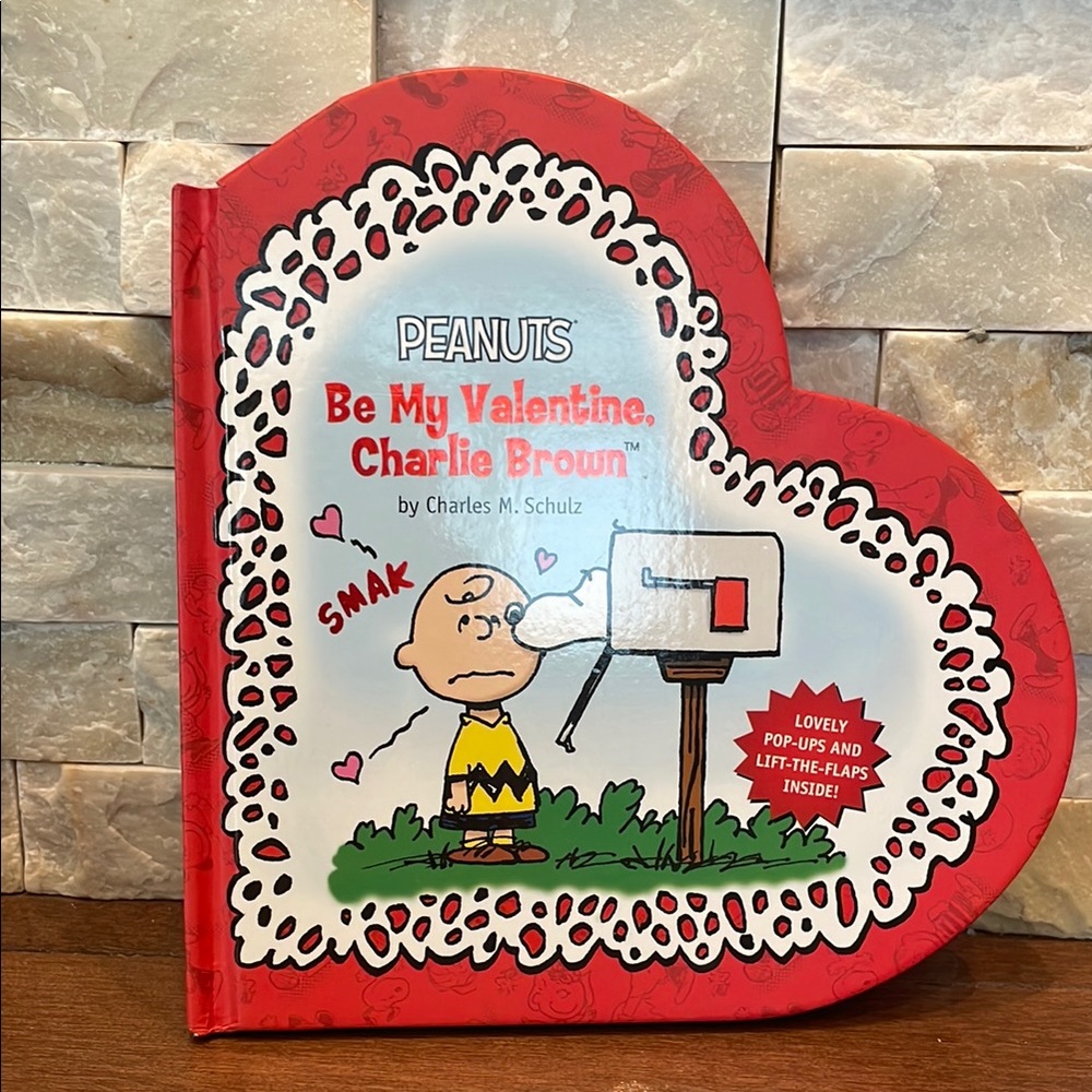 Peanuts Red Heart-Shaped Book with Charlie Brown